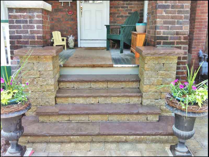Front Steps Interlocking brick