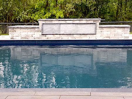 pool with wall on home page